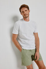 Milano T-shirt manga curta piqu&eacute; Branco