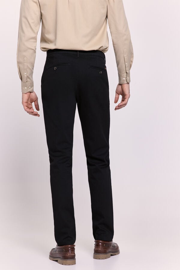 Milano Pantalón chino regular fit Negro