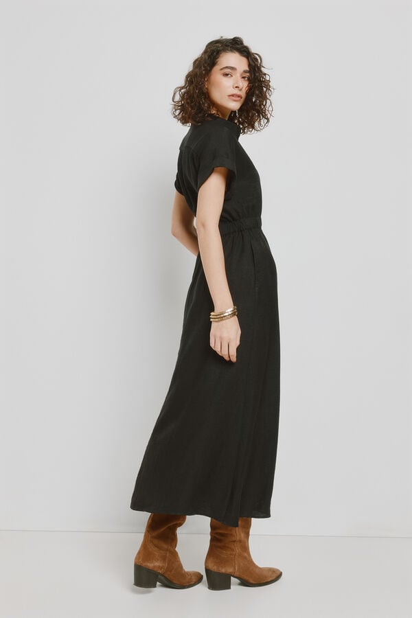 Milano Vestido camisero Negro