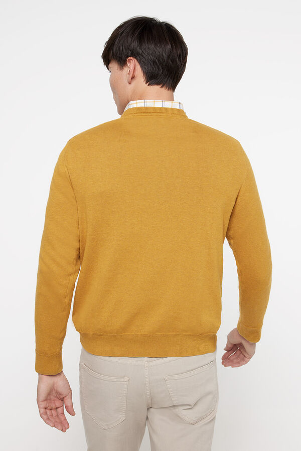 Fifty Outlet Jersey básico cuello caja amarillp claro
