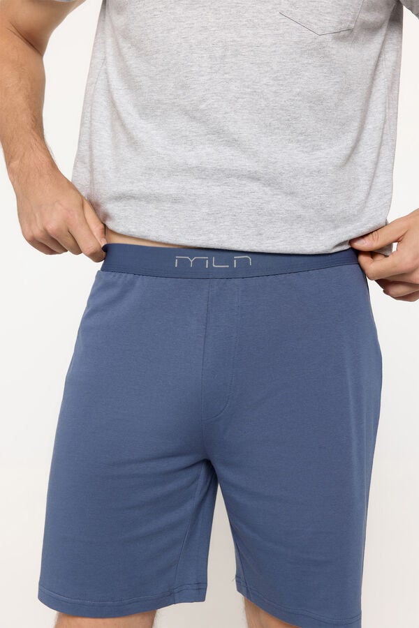 Milano Pijama corto algod&oacute;n Gris