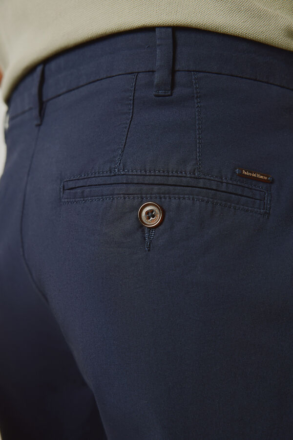 Pedro del Hierro Cal&ccedil;as chino regular fit Marinho