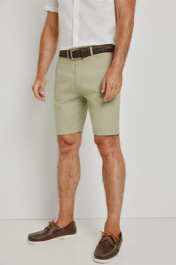 Pedro del Hierro Bermuda lisa Kaki