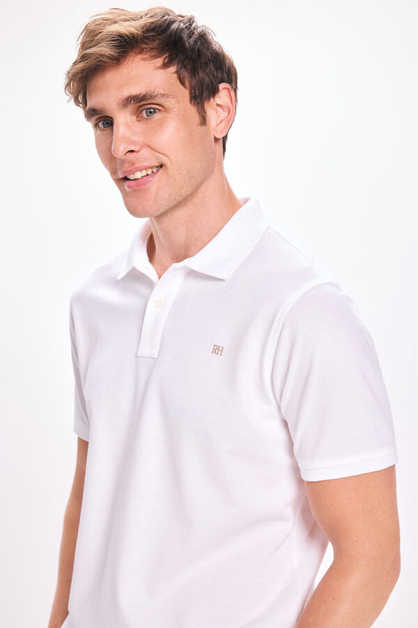 Pedro del Hierro Polo B&aacute;sico PDH Branco