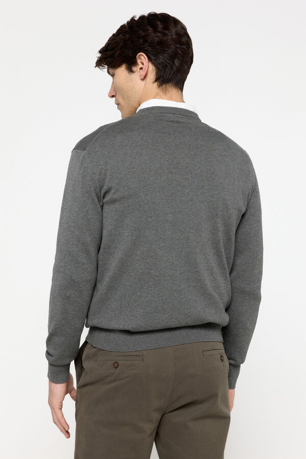 Pedro del Hierro Camisola Pedro del Hierro jacquard Logo Cinza medio