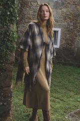 Milano Poncho Vichy Beige