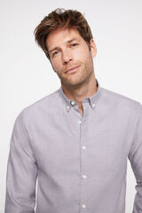 Milano Camisa oxford riscas Bege