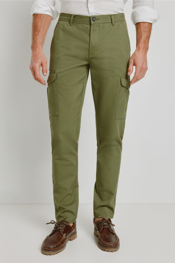 Milano Cal&ccedil;as cargo C&aacute;qui escuro