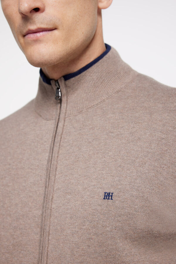 Pedro del Hierro Cardigan PDH com fecho-&eacute;clair Torrefac&ccedil;ao