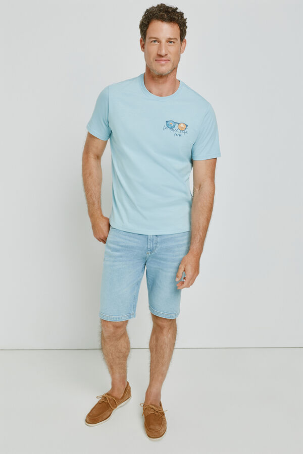 Milano T-shirt de manga curta Azul