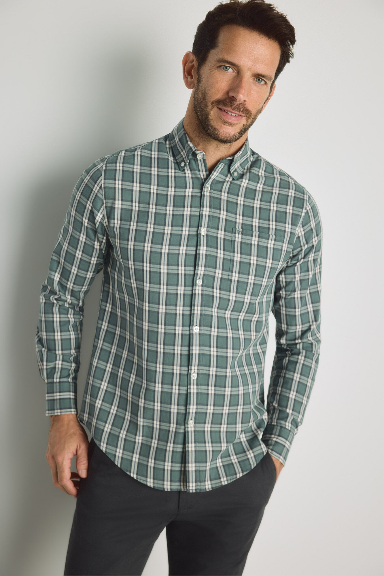 Milano Camisa cuadros manga larga