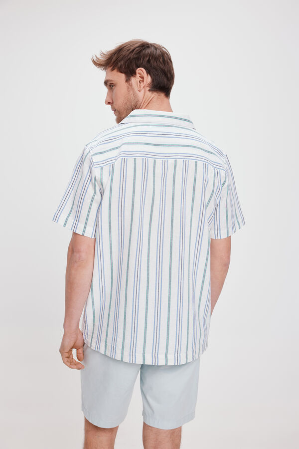 Milano Camisa de lapela curta Multicolor