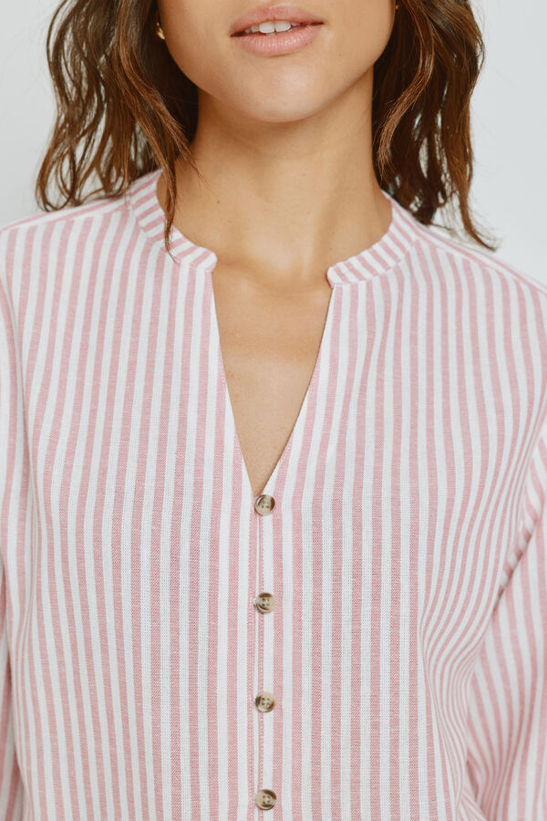 Milano Blusa rayas Rosa