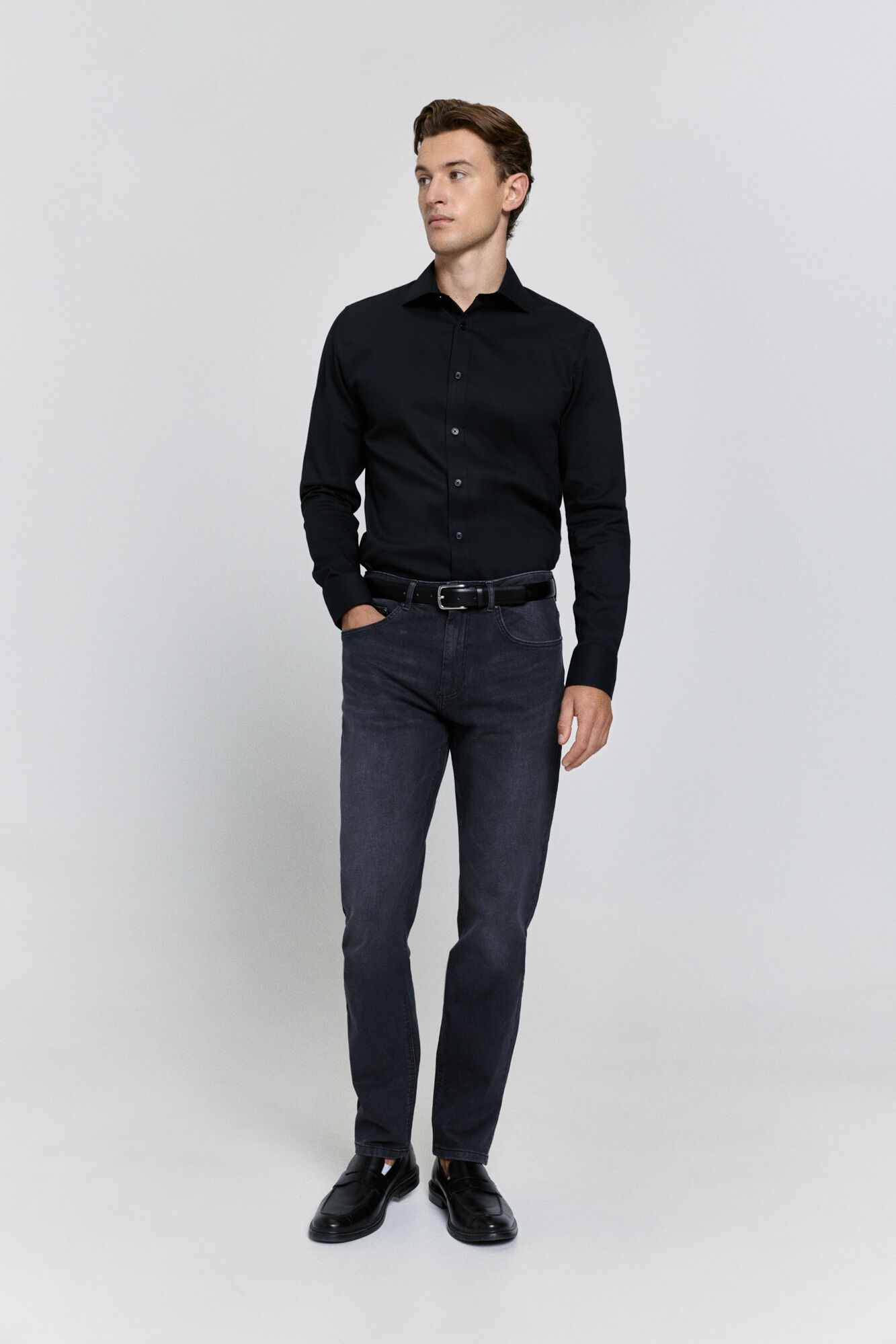 Milano Camisa vestir slim fit