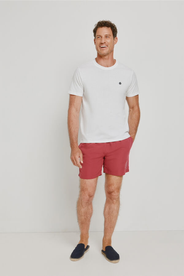 Springfield Fato de banho liso F&uacute;csia