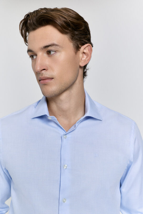 Pedro del Hierro Camisa vestir popelin Azul