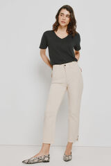 Milano Pantal&oacute;n denim color Beige