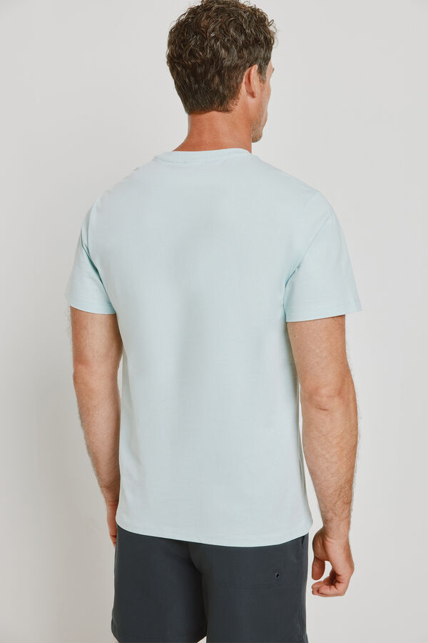 Springfield T-shirt de manga curta Estampado azul