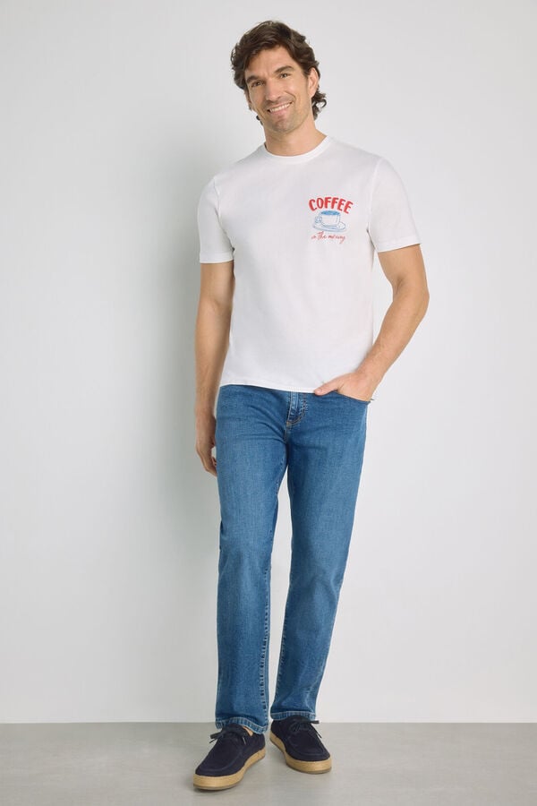 Milano T-shirt de manga curta Branco