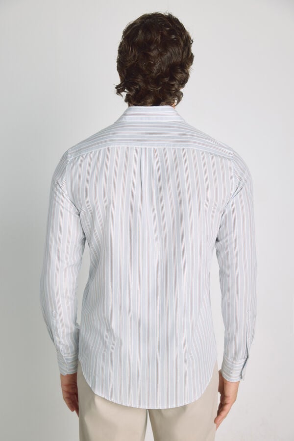 Milano Camisa rayas manga larga Navy