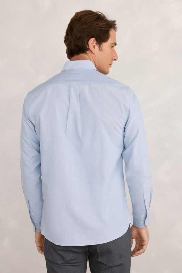 Pedro del Hierro Camisa Sport Oxford Azul