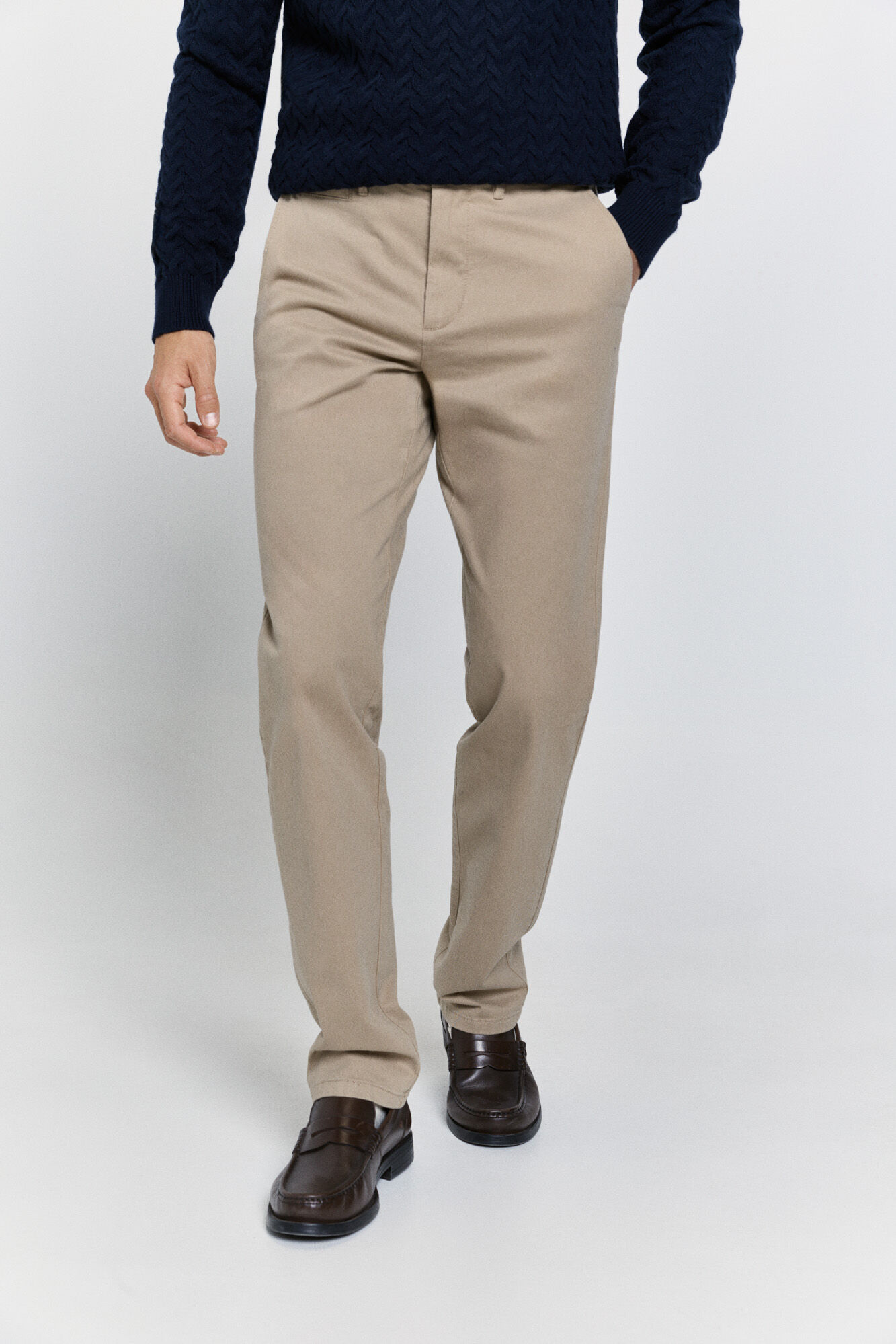 Pedro del Hierro Cal&ccedil;as chino com ajuste confort&aacute;vel