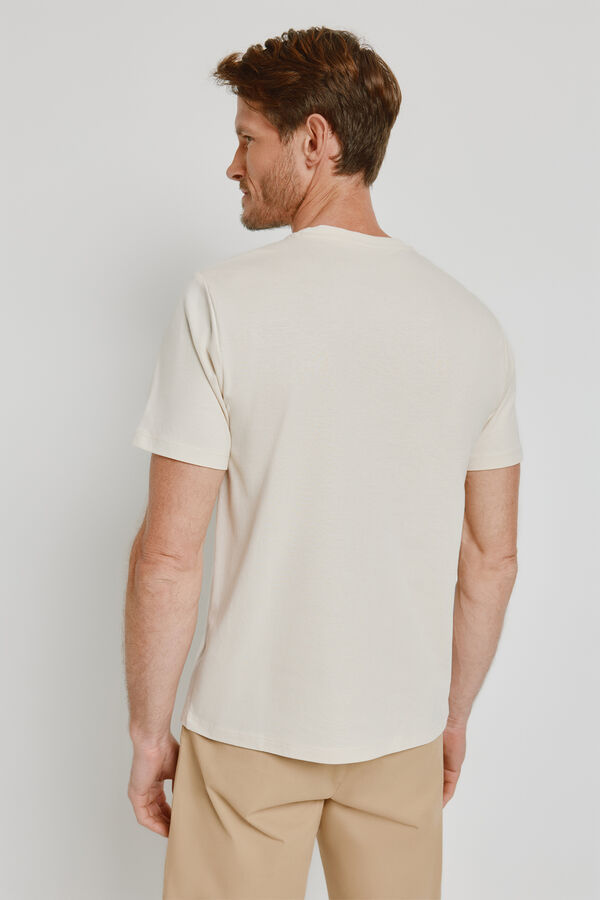 Milano T-shirt de manga curta Bege