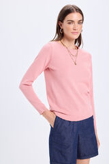 Milano Jersey algodón detalle lurex Rosa