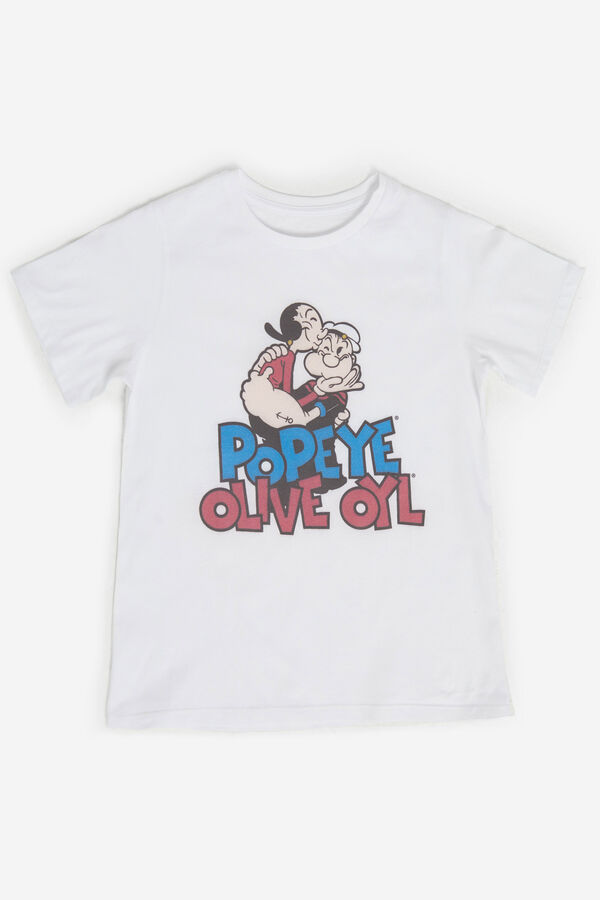 Fifty Outlet Camiseta Popeye niño/niña Blanco