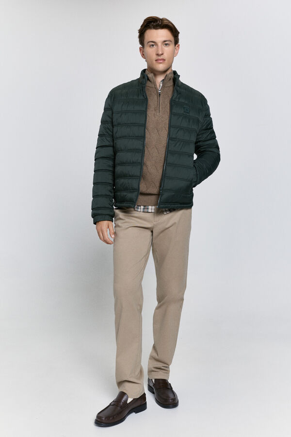 Pedro del Hierro Casaco acolchoada ultraleve Cáqui escuro