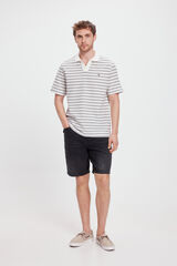 Pedro del Hierro Polo PDH Rayas Marfil