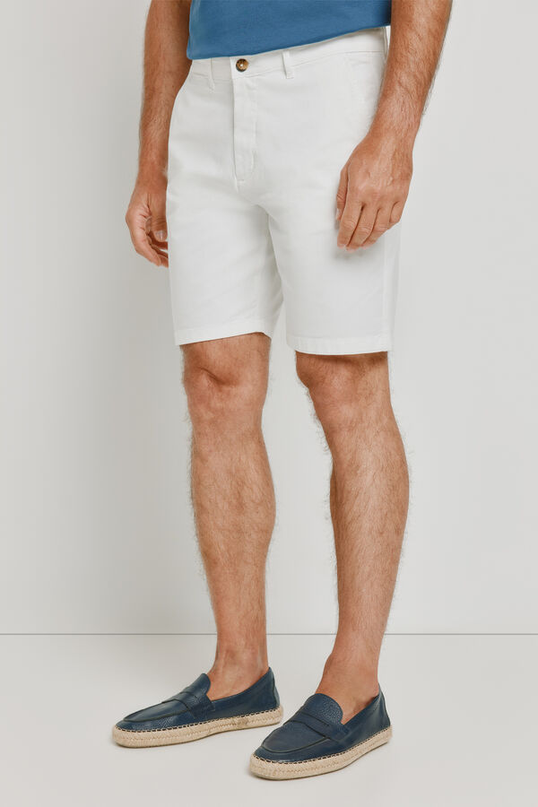 Pedro del Hierro Bermuda lisa Blanco