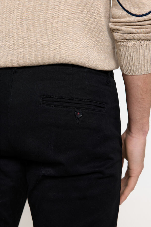 Milano Pantal&oacute;n Chino Negro Negro