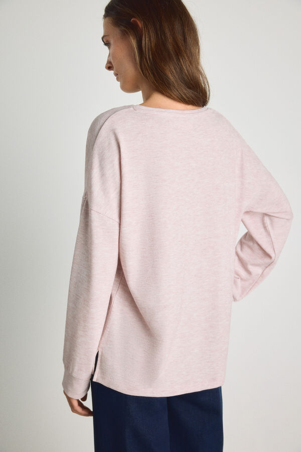 Milano T-shirt gola redonda Rosa