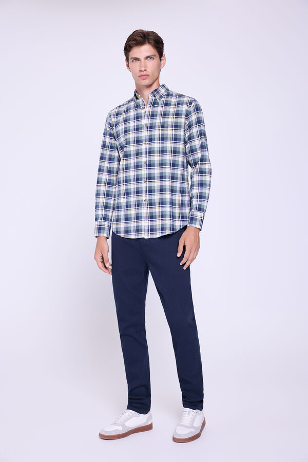 Springfield Camisa Cuadros Relaxed Fit Botella