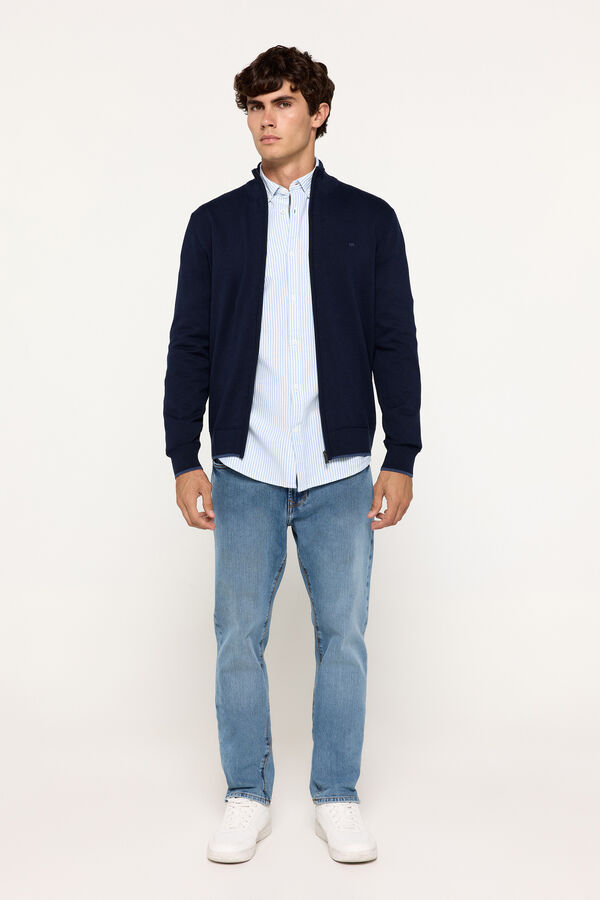 Milano Chaqueta Punto Cremallera Navy