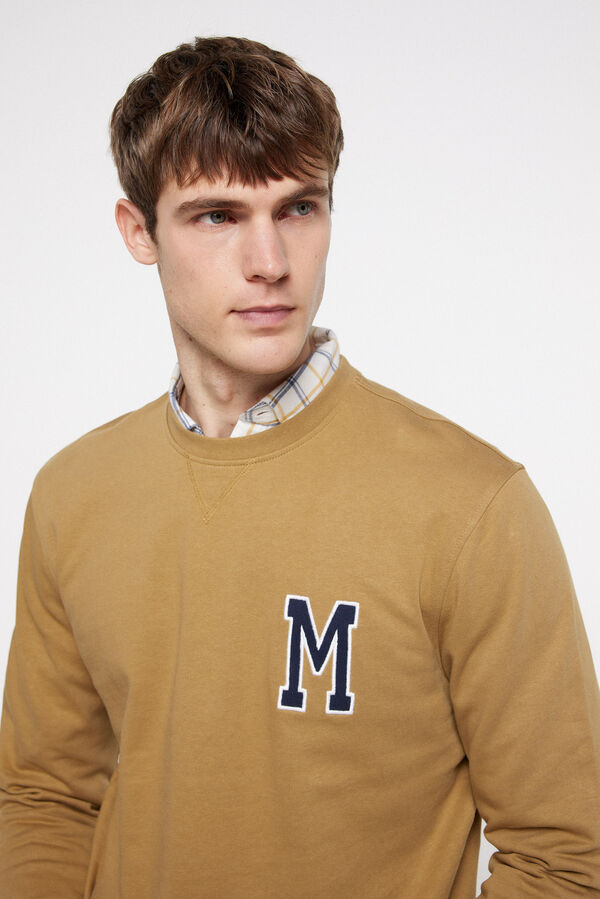 Fifty Outlet Sweatshirt Patch Milano Camel