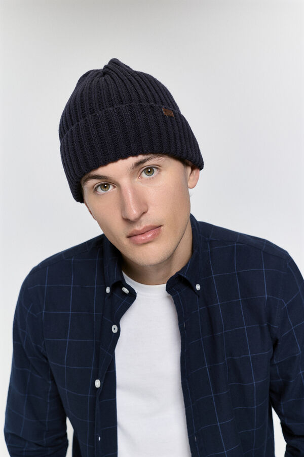 Milano Camisa cuadros relaxed fit Navy