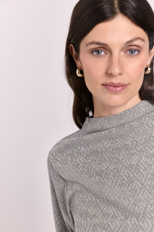 Milano Camisola gola alta C&aacute;qui escuro