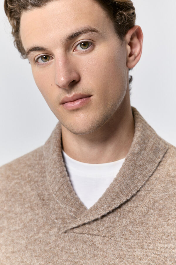 Milano Fecho-Éclair com camisola de malha Camel