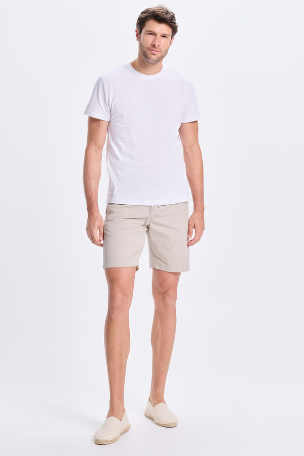 Milano Camiseta básica piqué Branco