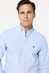 Milano Camisa Oxford bordada Azul