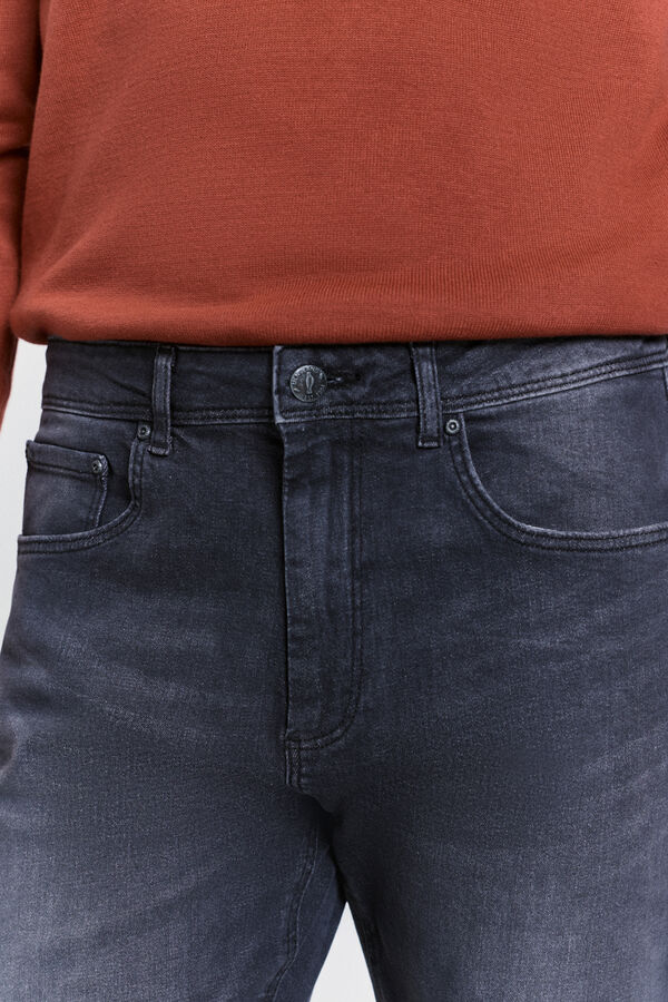 Milano Calças chino com ajuste confortável Cinza medio