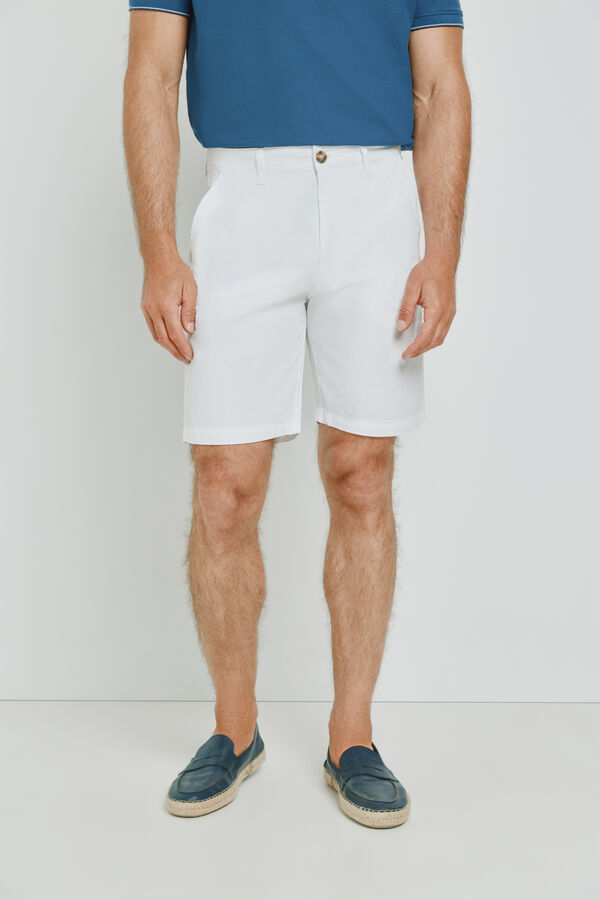 Milano Bermuda lisa Blanco