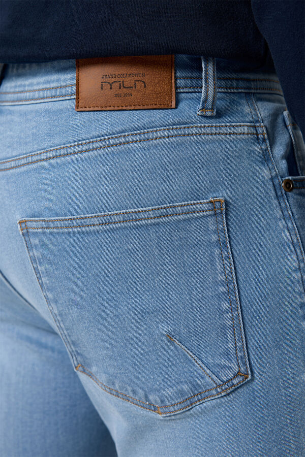 Milano Pantal&oacute;n Denim Slim Azul