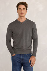 Milano Jersey Básico Pico Gris Oscuro