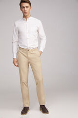 Fifty Outlet Pantalón chino stretch Beige