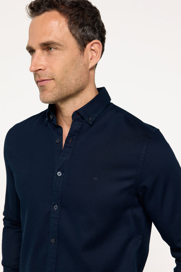 Milano Camisa Sport Estrutura Marinho