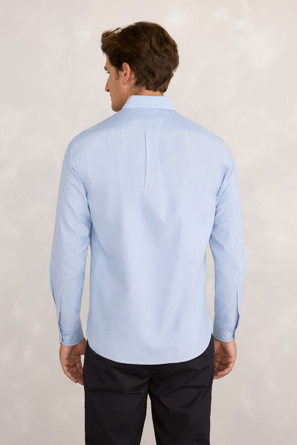 Pedro del Hierro Camisa Sport Oxford Azul Claro