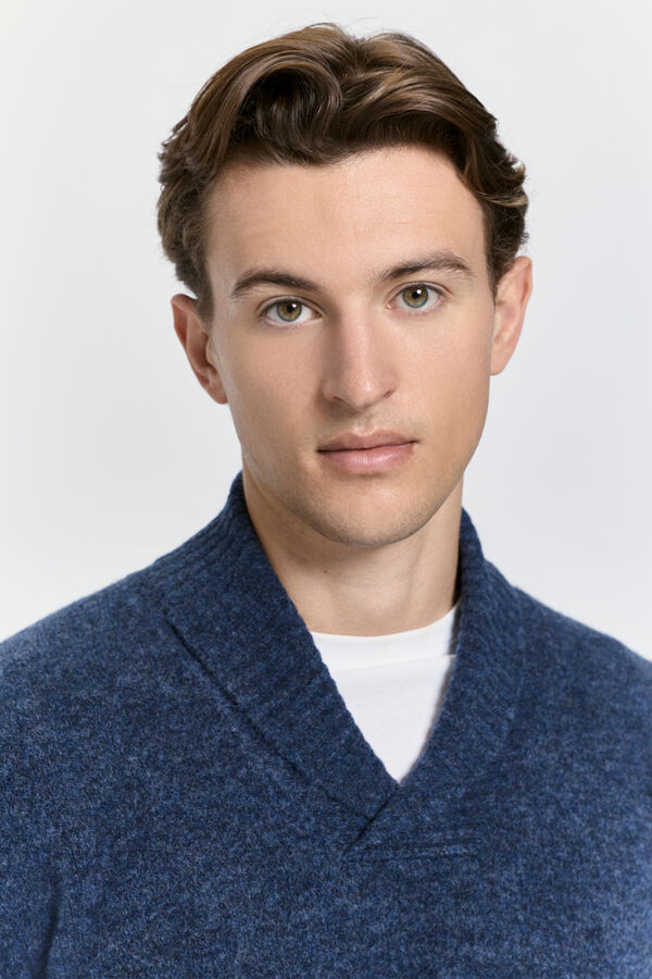 Milano Fecho-Éclair com camisola de malha Azul